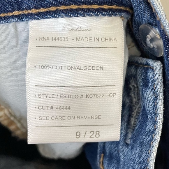 Kancan Wanda Ultra‎ High Rise 90's Straight Leg Jeans Size 28 - Picture 5 of 10